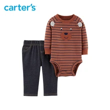 Carter s 2 Piece Bodysuit Pant Set baby boy clothes autumn winter casual long sleeve bodysuits