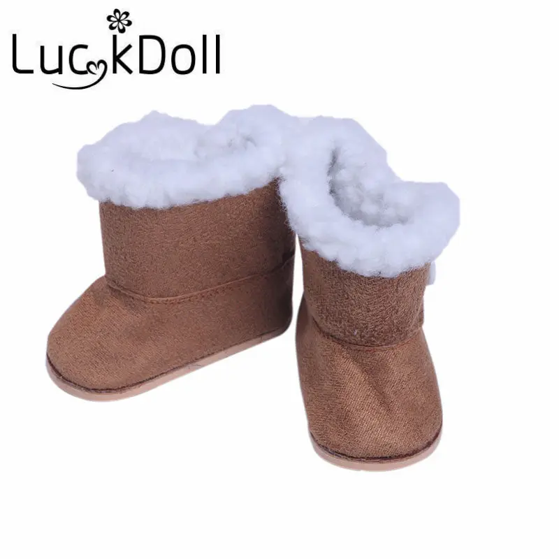 LUCKDOLL зимние сапоги подходят 18 дюймов Американский 43 см Кукла одежда аксессуары, игрушки для девочек, поколение, подарок на день рождения - Цвет: N1030