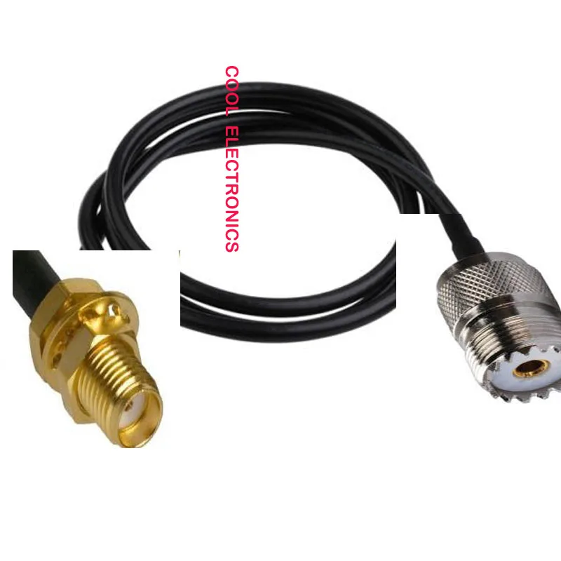 RG58 10 м 33 фута UHF SO 239 гнездо SMA разъем адаптера RG 58 кабель Pigtail|uhf female connector|uhf connector