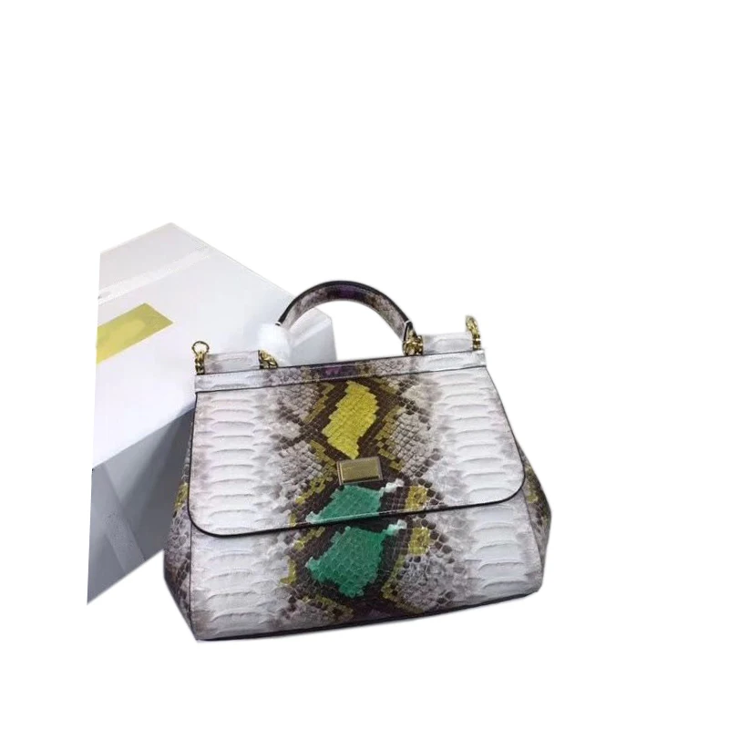 

Handbags Ladies Luxury Bags 2019 Women Shoulder Bags Full Moon Candy Color Bags For Women Handbag Snake Skin Fashion Design Bags