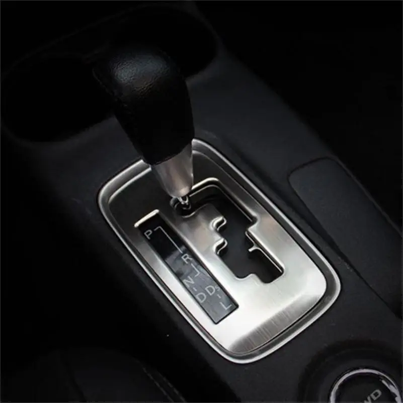ABS отделка автомобиля Шестерни головка Стикеры Стиль Шестерни отделка для переключения передач крышка для Mitsubishi Outlander 2013