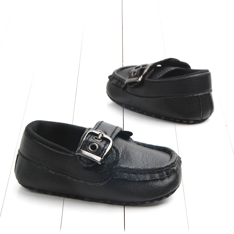 Детская обувь; Кожаные Мокасины; обувь для младенцев; черная кожаная обувь для кроватки; обувь для малышей; обувь для детей 0-1 года