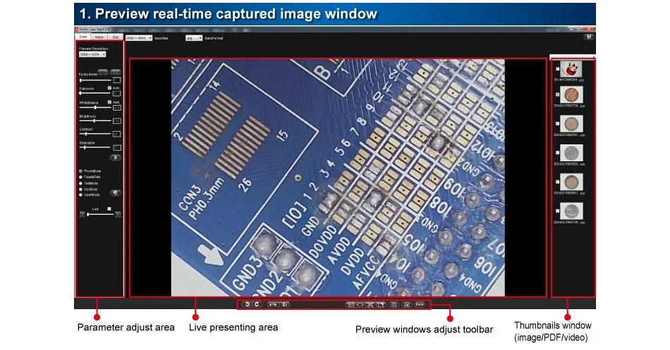 Microscópio digital usb mp, eletrônico, vídeo cmos,