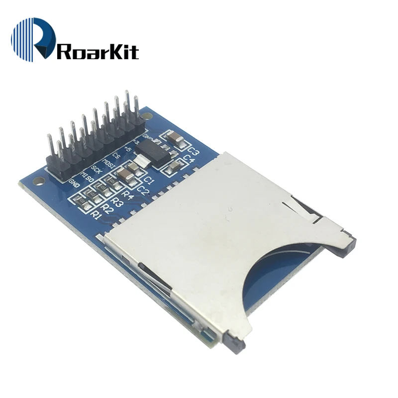 Модуль чтения и записи 5 в 3 для Arduino STM32 MSP430 модуль SD карты слот разъемов ARM MCU