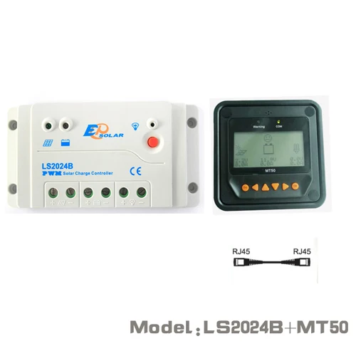 20A 12V 24V LS2024B Landstar программируемый контроллер солнечного заряда EPSOLAR MT50 WI-FI Bluetooth связь ПК WY - Цвет: Add MT50