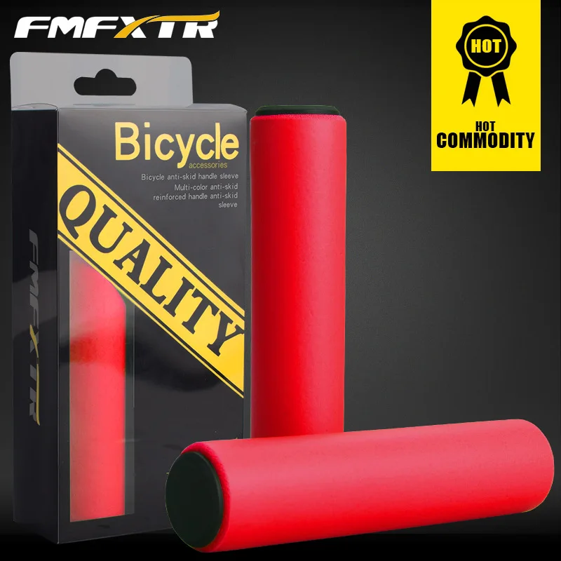 

FMF Bike Handlebar Grips Pure Silicone Gel Anti-Slip Soft Comfort Grips MTB Mountain Bike Road Bicycle Fixed Gear BMX Bar Plug
