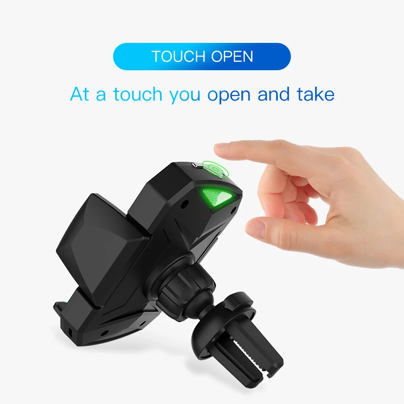 Automatic Induction Qi Wireless Car Charger for iPhoneX XS XR SamsungS9 Quick Wireless Charging Charger Car Mobile Phone Holder Automatic Induction Qi Wireless Car Charger for iPhoneX XS XR SamsungS9 Quick Wireless Charging Charger Car Mobile Phone Holder