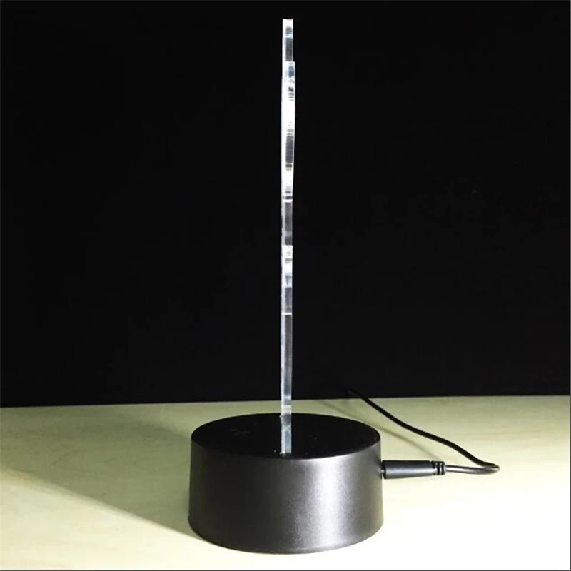 LED 3D голова лошади Лаки сторона лицо ночник акриловая Ночная лампа светящаяся с
