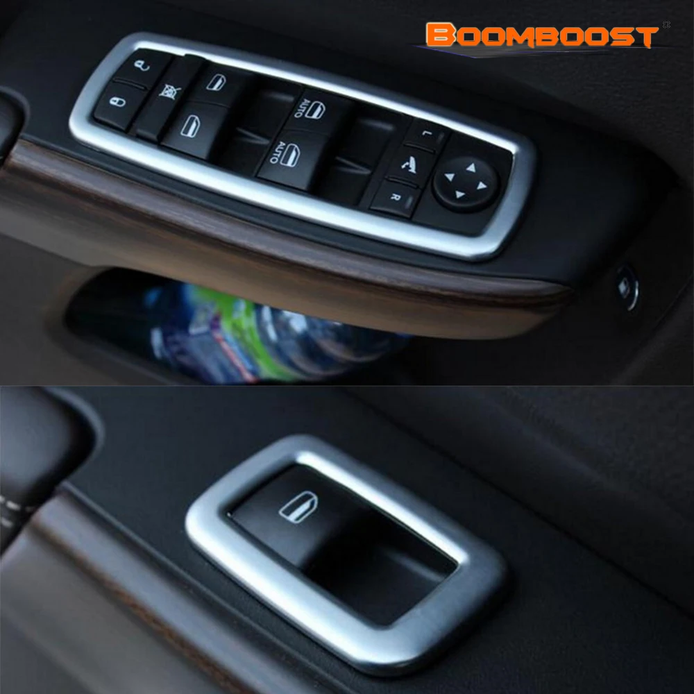 Jual Untuk Jeep Grand Cherokee Chrysler Dodge Journey 300 2011 2012 2013 2014 4 Pcs New Chrome Pintu Jendela angkat Beralih Penutup Bingkai Potong