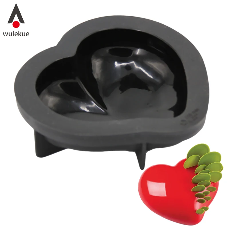 

1PCS Non-Stick Silicone 3D Heart Shape Cake Mold For Chocolate Jelly Mousse Bread Mould Savoury Cake Pan