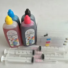 Чернила комплекты для hp 932 для hp Officejet 7110 7610 7612 принтер с Постоянный чип краситель Фото УФ чернила с шприцем