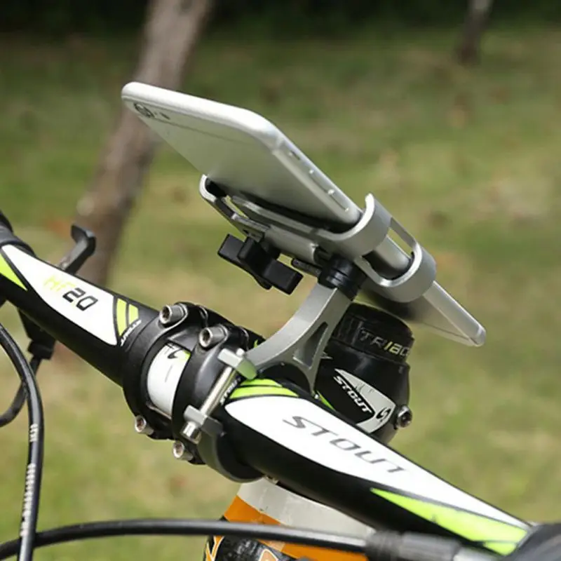  Aluminium Fahrrad Telefon Halter für 35-65 inch Smartphone Einstellbare Unterstützung GPS Bike Tele