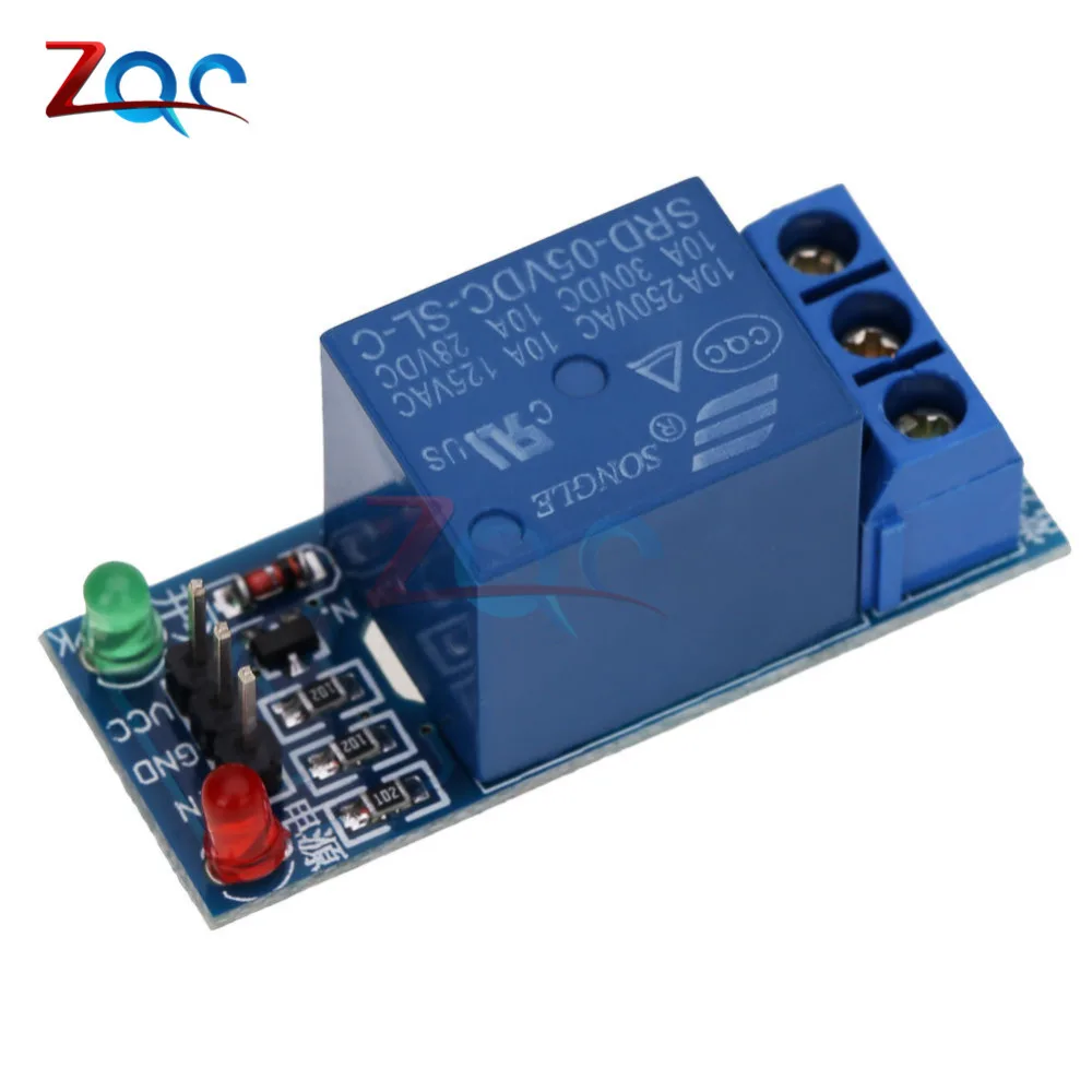 Плата интерфейсной платы для Arduino 1 канальный релейный модуль 5 В низкий уровень
