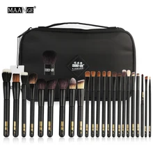 

MAANGE 24Pcs Professional Makeup Brushes Set Face Eyes Lips Powder Foundation Eyeshadow Cosmetics Make Up Beauty Tool With Case