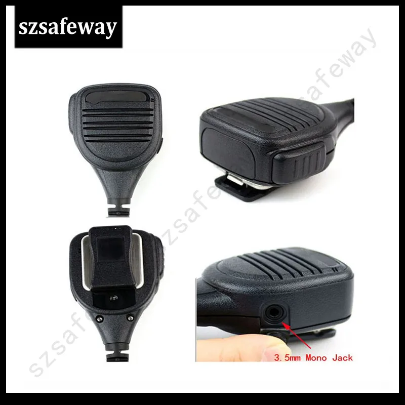 Wateroof IP54 two way radio speaker mic for 3.5mm Mono Jack For Motorola HT1000 GP900 MTX/XTS Radio