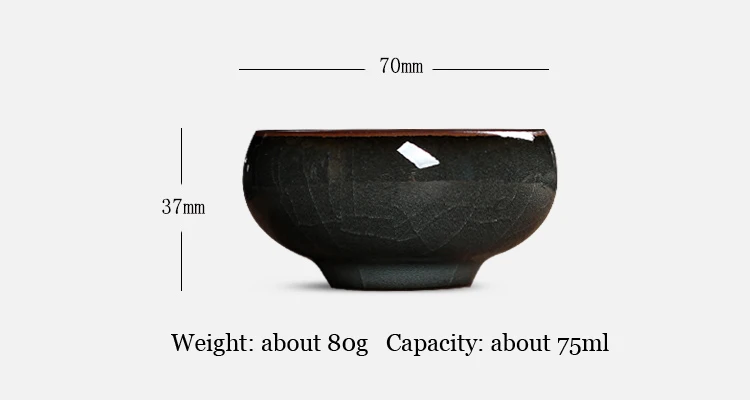 Wizamony 1 шт. ручной работы лунцюаньский Селадон посуда для напитков чайный сервиз чайная чашка чайный горшок чайная чашка Железный корпус кракелюрная глазурь китайский фарфор
