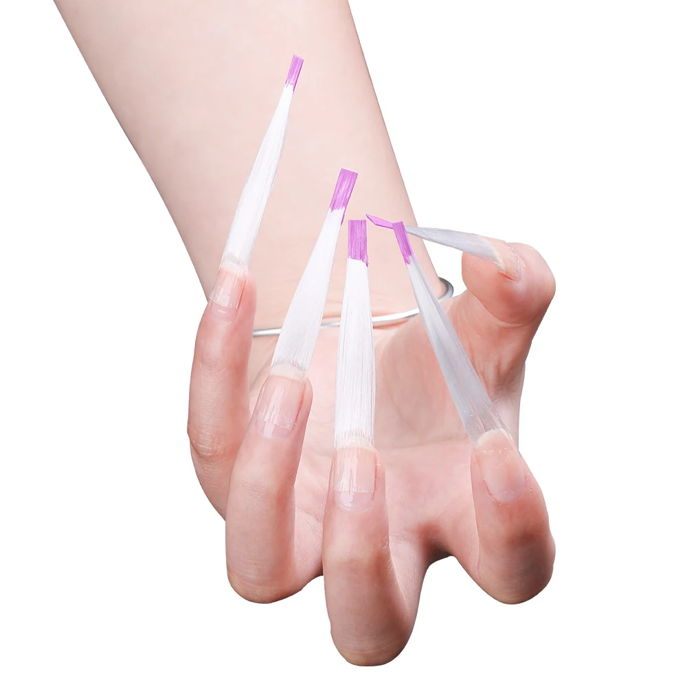 Расширение для ногтей из стекловолокна с кривой русиан с зажимами для ногтей для наращивания шелка для ногтей волоконные ногти акриловые наконечники многофункциональные