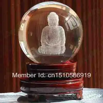 

100mm crystal Avalokitesvara Ball Buddha sphere lucky