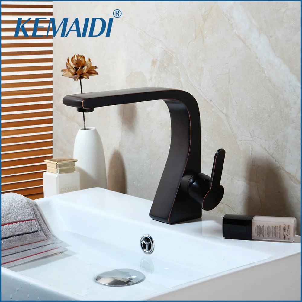 Kemaidi Bathroom Sink Faucets Oil Rubbed Black Newly Art Contemporary Bathroom Faucet Basin Faucet Brass Mixer Tap Deck Mounted Basin Faucets Aliexpress Kemaidi Bathroom Sink Faucets Oil Rubbed Black Newly Art Contemporary Bathroom Faucet Basin Faucet Brass Mixer Tap Deck Mounted Basin Faucets Aliexpress