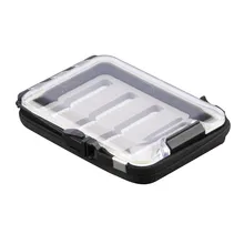 Однослойная прозрачная портативный fly box водонепроницаемый волосы крюк коробка прозрачный корпус шнурки дизайн легко носить с собой