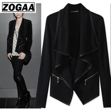 2019 Women Spring Fashion Office Ladies Blazer Female Solid Shawl Neck Long Sleeve Slim Suit Jacket Casual Elegant Jacket ZOGAA