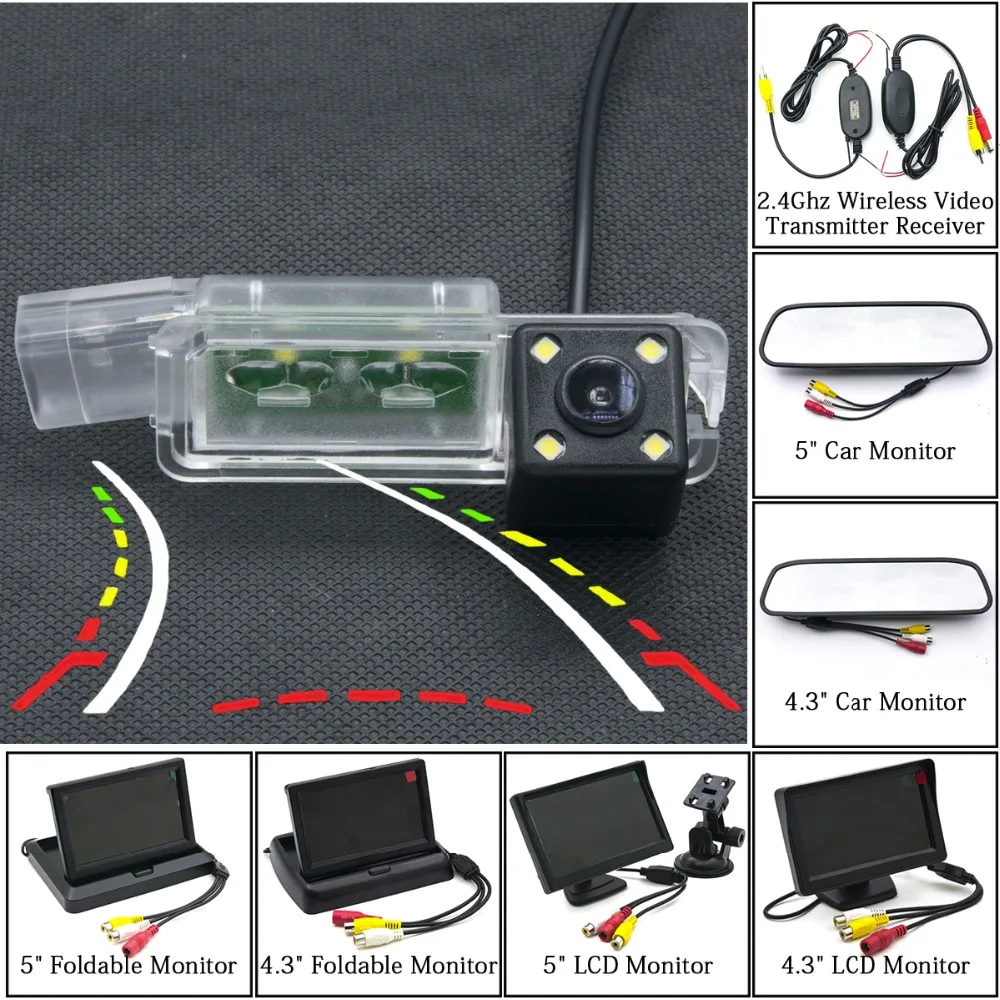 Car CCD Reverse LED Backup Parking Rear View Camera For VW Golf 7 MK7