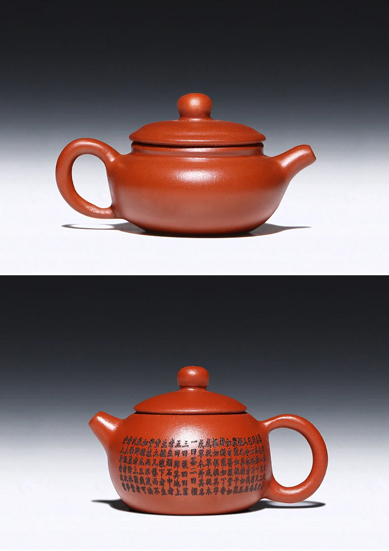 Аутентичный мини-чайный горшок Исин, креативный чай для домашних животных, винтажный китайский чайный сервиз из фиолетовой глины, каменный ковш, горшок Xishi, креативное украшение для дома
