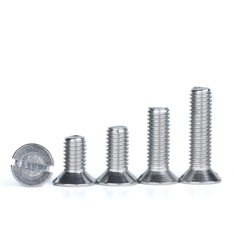 20pcs M4 slotted countersunk flat head screws stainless steel screw