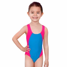 Детский летний купальный костюм Цельный купальник для девочек, купальник От 3 до 14 лет