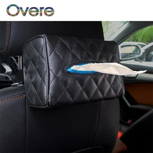 Overe 1 шт. автомобиль висит ткани Бумага коробка Бумага держатель для BMW E60 E36 E46 E90 E39 E30 F30 F10 f20 X5 E53 E70 E87 E34