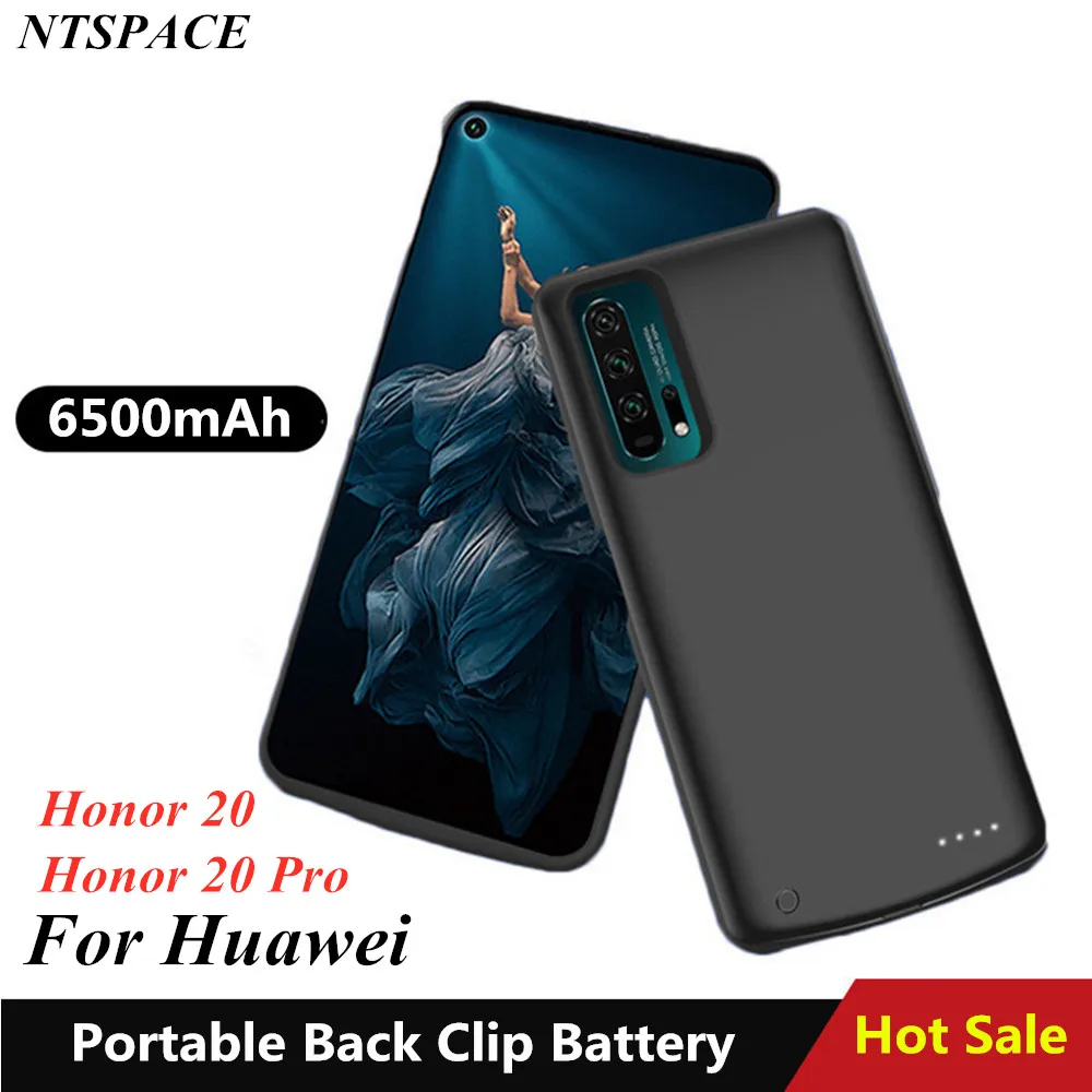 6500mAh External Battery Charger Cases For Huawei Honor 20 Pro Battery Case Portable Power Bank Charging Cover For Honor 20 Case