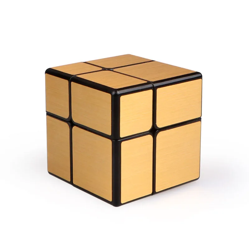 

New Asymmetry Cast Coated Magic Cube 2x2x2 DIY Deformation Speed Smooth Puzzle Rubike Cube Mirror Leaning Education Toys For Kid