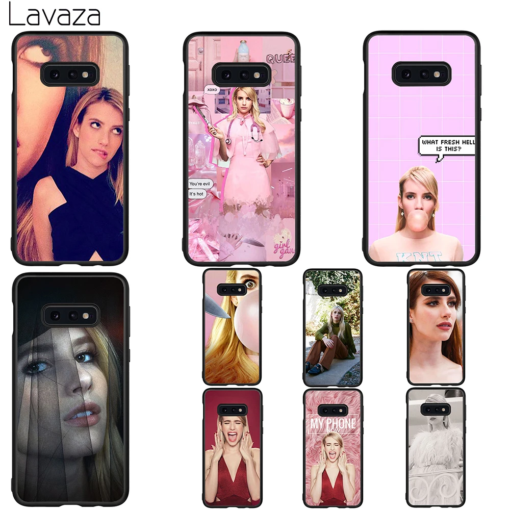 Lavaza Actor Emma Roberts Soft Case for Galaxy A3 A5 2016 2017 A6 plus A7 A8 A9 J6 2018 A10 30 40 50 70 |