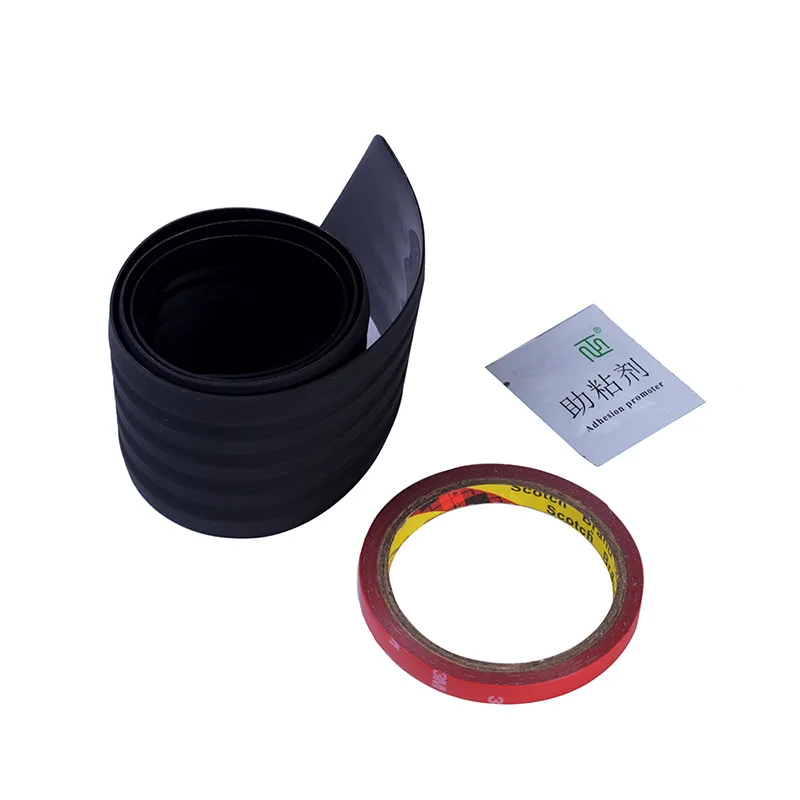 

Car Rapid Rubber Rear Guard Bumper Protect Trim Cover Pad Scuff Sill Protector Scuff Car Styling Black Rubber Rear Guard Bumper