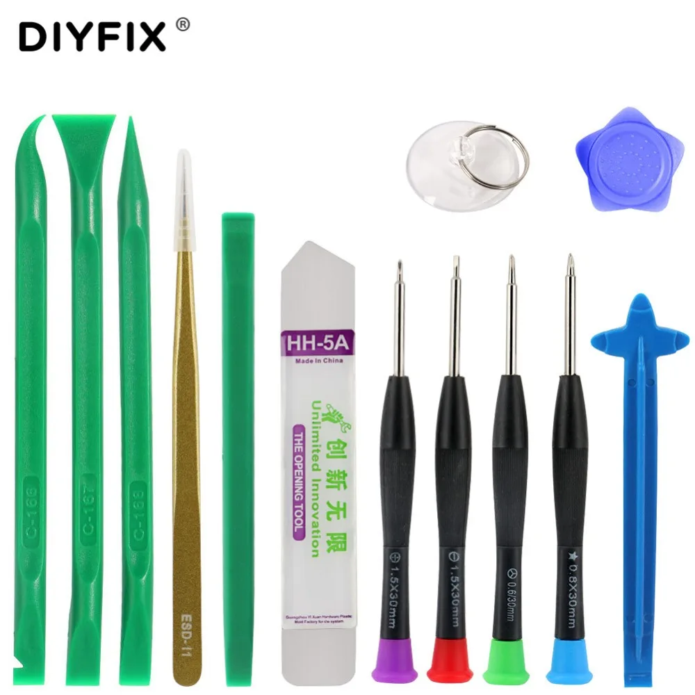 Набор инструментов для ремонта мобильного телефона DIYFIX 13 в 1 отверток открывания