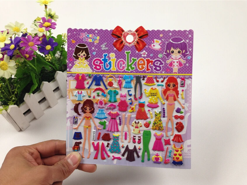 Girls Change Clothes Dress-Up cute jigsaw,dress changing good fun toys 17*18cm