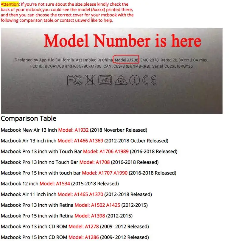 Для Apple Macbook Air Pro Retina 11 &quot12&quot 13 &quot15&quot с сенсорной панелью 3 &quot15 4&quot твердая