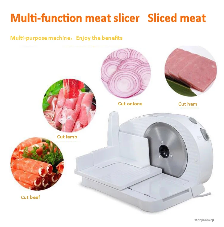 Бытовой электрический мясорубка машина Хлеб тосты еда Слайсеры Резак для замороженной говядины баранины ветчины овощной нарезки машина 1 шт