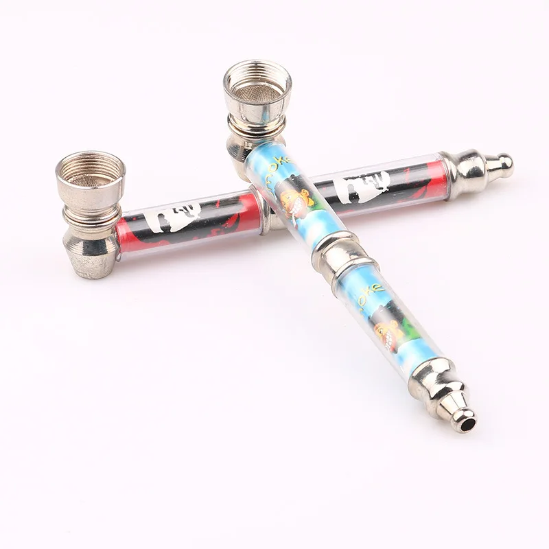 Spring Smoke Pipe Jamaica Rasta Tobacco Smoking Pipes Gift Detectors Grinder Hookah With Metal Screen | Дом и сад