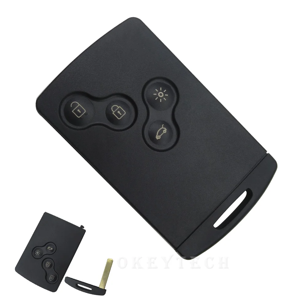 Für Renault Megane Scenic Clio 3 Knopf Fernbedienung Smartcard Uncut Blank