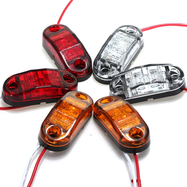 

1 Pcs White /Red /Amber Side Marker LED Light For Cars Trucks Trailers Clearance Lamp 12v/24v