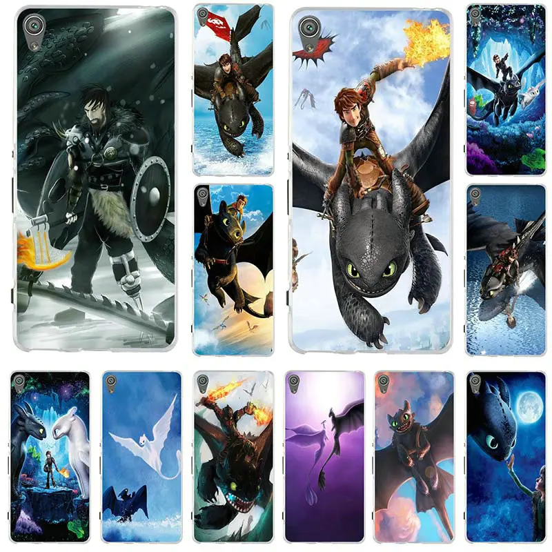 

Silicone Soft Mobile Phone Case For Sony Xperia XZ Z Z1 Z2 Z3 Z4 Z5 Compact M2 M4 M5 E3 E5 T3 XA Shell How To Train Your Dragon