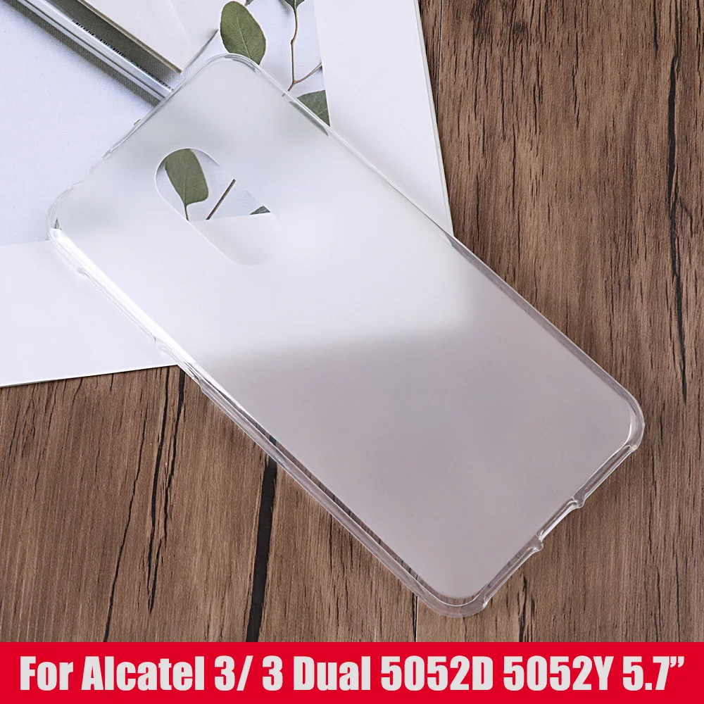 KALC1303W_1_Soft Silicone Case for Alcatel 3 5052D 5052Y 5.7 inch