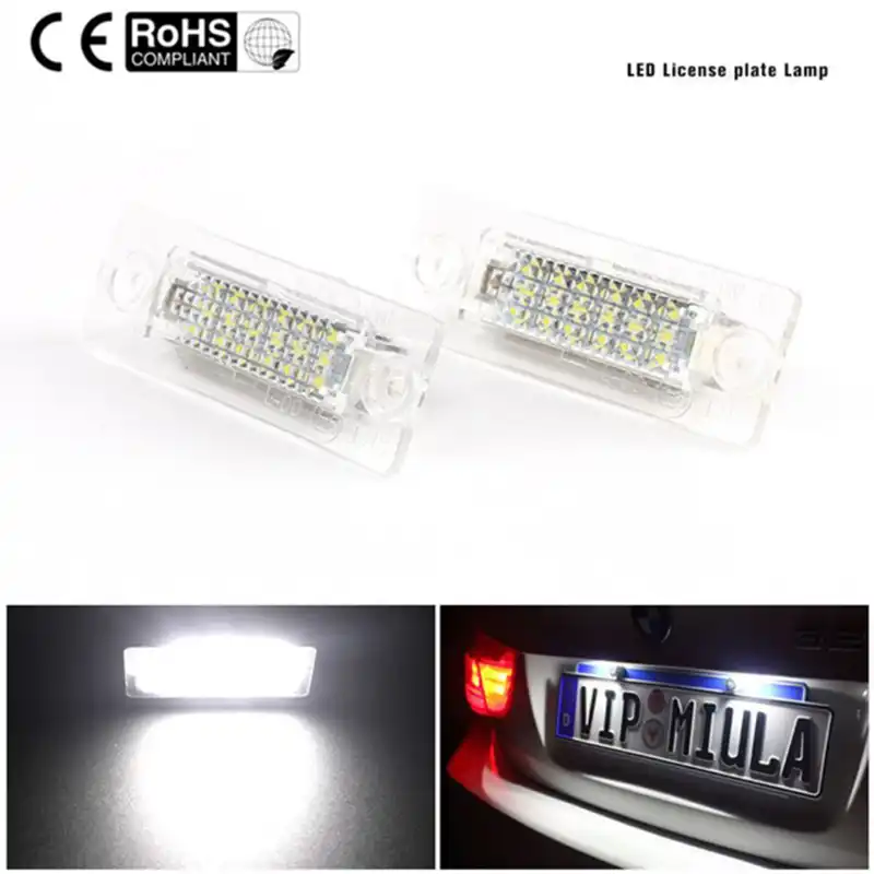 vw number plate light