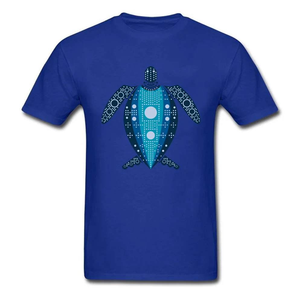 Normal Leatherback Sea Turtle Round Collar Top T-shirts Summer/Autumn Tops & Tees for Men Hot Sale 100% Cotton T Shirt Leatherback Sea Turtle blue