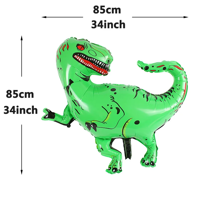 Тематический динозавр фольгированные шары джунгли Вечеринка День Рождения украшения дети ребенок мальчик поставки - Цвет: Dinosaur 1