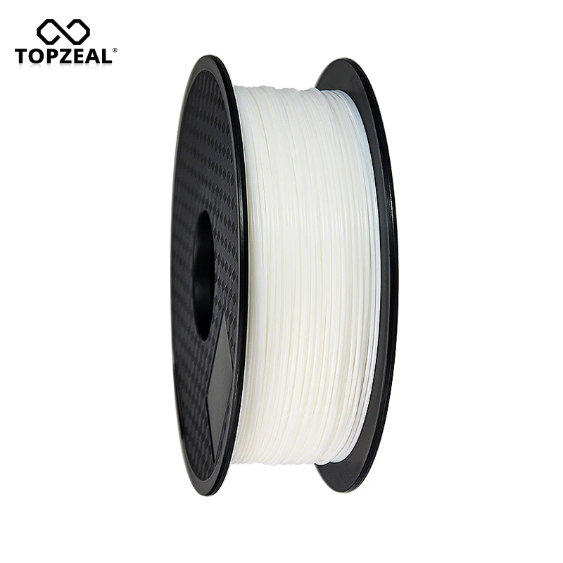 TOPZEAL Premium PLA Filament 1.75mm 1kg Spool for 3D Printer Filament 3d Printing Materials 3D Pen Filament White Color TOPZEAL Premium PLA Filament 1.75mm 1kg Spool for 3D Printer Filament 3d Printing Materials 3D Pen Filament White Color