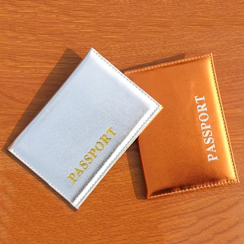 

Fashion Bright PU Leather Passport Cover Travel Wallet Accessories Business Credit Card Holder ID Card Case Passport Wallet Case