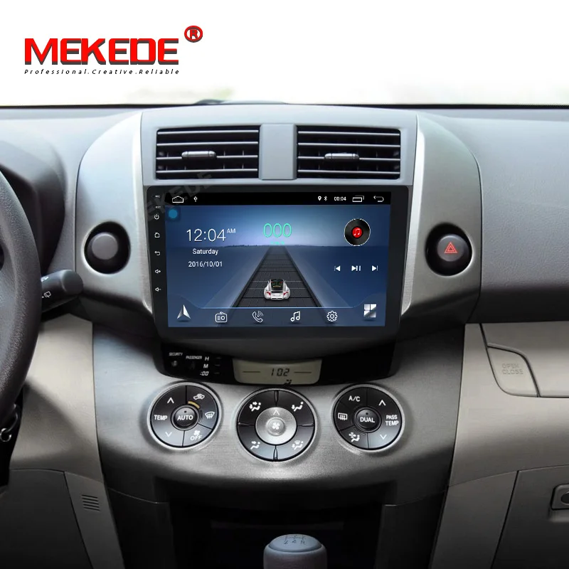 Flash Deal MEKEDE 4 Core Car DVD GPS Navigation player Android 8.1 Car DVD Player for toyota rav4 2007 2008 2009 2010 2011 WIFI BT 1
