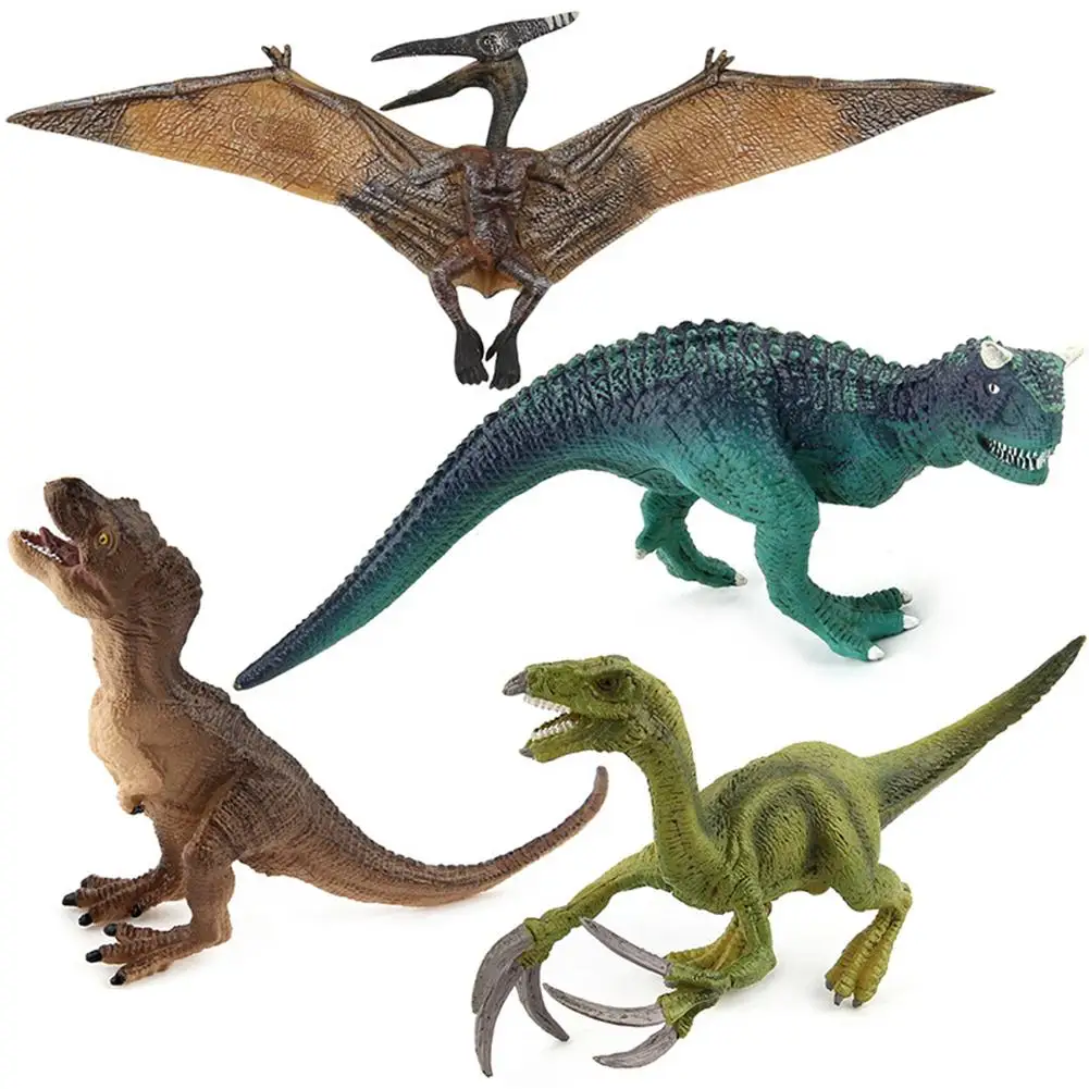 

Dinosaur World Simulated Model Toys Pterosaur Carnotaurus Therizinosaurus Akantor Pups Toys Animal Collectible Model Toy